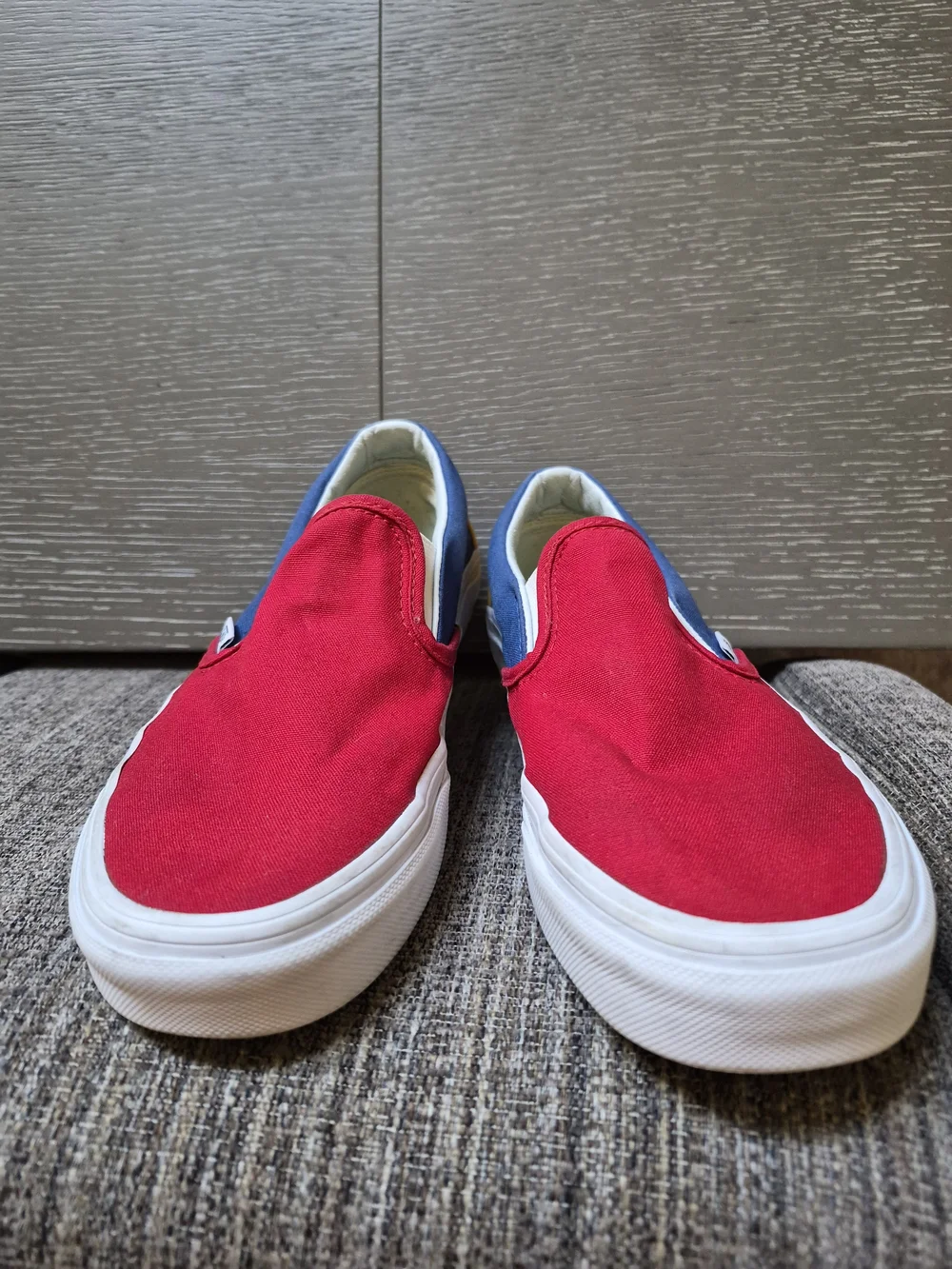 Vans Slip-On Yacht Club Colorblock Sneakers - Red, Navy, Yellow
